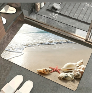 DYWAN ŁAZIENKOWY MATA SZYBKOSCHNĄCA CHODNIK ATYPOŚLIZGOWY DUŻY XXXL 80X50