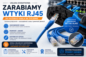 Zarobienie kabla sieciowego RJ45 wtyczka kategorii 6a