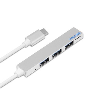  Adapter 4w1 HUB USB-C 3.1 3xUSB + 1xSD 