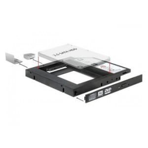 Adapter Delock ramka 5,25”>HDD2,5” SLIM SATA (SSD 22pin)