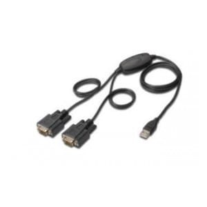 Konwerter USB 2.0 DIGITUS DA-70158 2xRS232, 1,5m