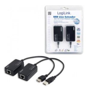Extender LogiLink UA0021D USB przez RJ45 do 60m