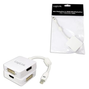 Adapter LogiLink mini DisplayPort>HDMI, DVI, DisplayPort