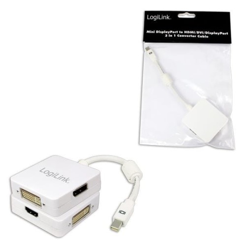 Adapter LogiLink mini DisplayPort>HDMI, DVI, DisplayPort